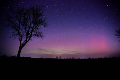 03.03.2024, 19:42 Uhr UTC, Sittensen 53,3 Grad, Canon 6d, 17mm, 2.8, ISO 2000, 10 Sek, fotografisches Polarlicht