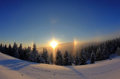 senkrechte Fortsetzung der Nebensonne