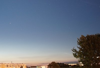 23:06 UT, 2/25 mm, ISO 640, t 10&quot;, Sony Alpha 7S, verkleinerter Ausschnitt