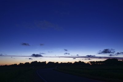 09.07.2018 00:09 Uhr MESZ Blickrichtung NNW - visuell nur zu erahnen 35 mm