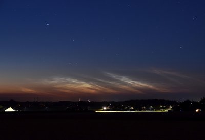 23:52Uhr, AZI 355°-015°, Helligkeit 3-4, Höhe 5°.Nikon D5500,f5, 13sek ISO 1000, 48mm.