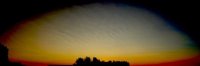 doll an den Kontrasten gedreht... 17:48 UT, Rostock, SW-NW-Himmel mit 3 x f 25 mm an Sony Alpha 7S + Dydim-Filter