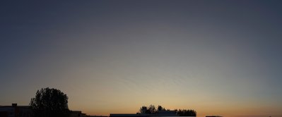 17:48 UT, Rostock, SW-NW-Himmel mit 3 x f 25 mm an Sony Alpha 7S + Dydim-Filter