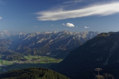 Blick aufs Dachsteingebirge