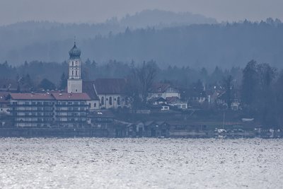 Seeshaupt von Ambach aus gesehen 15:41 Uhr MEZ.