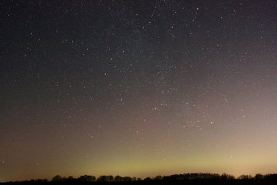 Polarlicht am 31.01.2019 über der Nordheide.