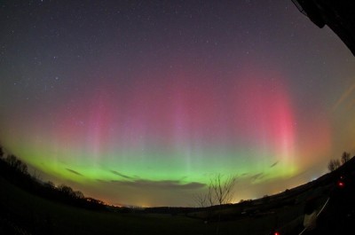 23:53 MEZ / Fischeye 10 mm / Belichtungszeit 13 Sek. / Blende 1:2,8 / Iso 2000