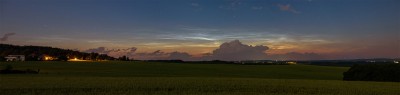 leuchtende Nachtwolken um 22:38Uhr MEZ