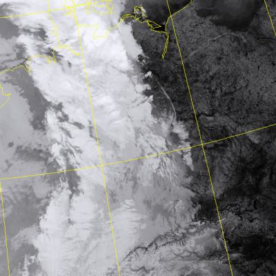 Abb. 2: Satellitenbild (Infrarot) von NPP vom 08.06.2019, 02.20 MESZ.<br />Image courtesy to Dundee Satellite Receiving Station, Dundee University, Scotland.
