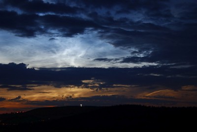 20.15 UTC - Leider Wolkenaufzug