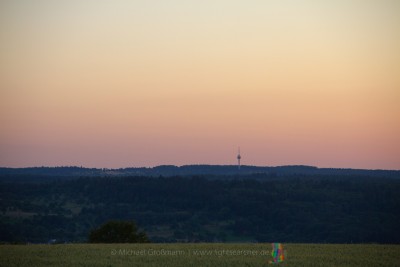 Schleier im Westen nach Sonnenuntergang