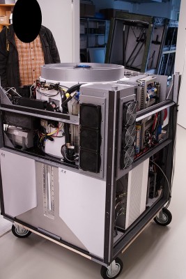 Bau / Prototyp mobiles LIDAR im VAHCOLI Gebäude - viele Teile werden in eigenen 3D-Druckern hergestellt