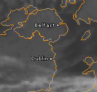IR wolken Sattelitenbild 19:00 Uhr Dublin