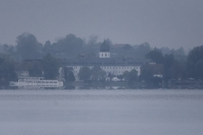 Fraueninsel von Übersee aus gesehen 01.11.2019 15:07 Uhr.
