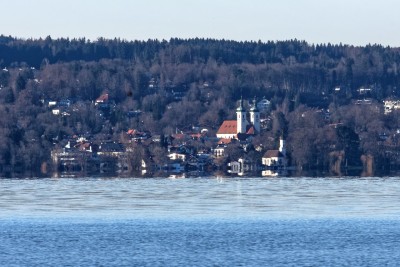 Luftspiegelung in Tutzing - von Ambach aus gesehen. 29.12.2019