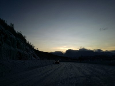 Aufgenommen am 25.01.2020 um 11:12 MEZ auf einem Parkplatz an der E8  westlich von Nordkjosbotn.