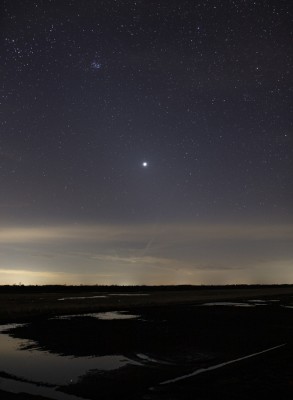 20:37 MEZ, Venus und Zodiakallicht