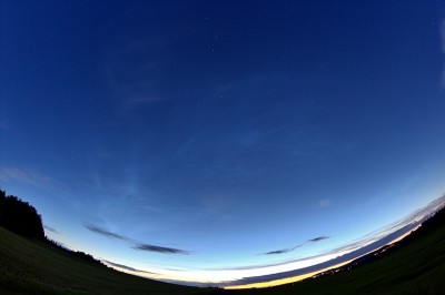 20.40 UTC Aufnahme mit 8mm in Richtung Westen, oben ist der große Wagen