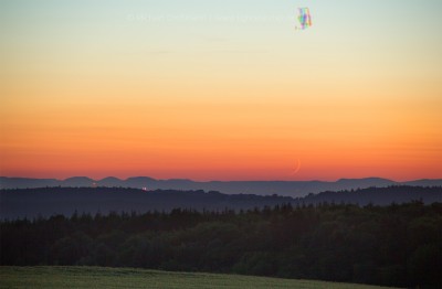 38h alte Mondsichel und Dämmerungsfarben | 22.Juni