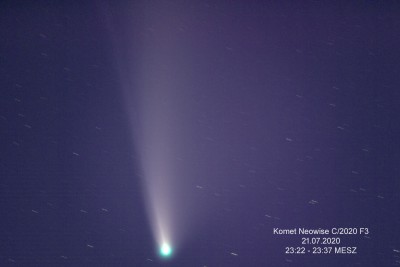 74 Bilder je 4 sec, ~F6,7, ISO 2000, Pentax 500mm SDHF 75 auf Celestron GP