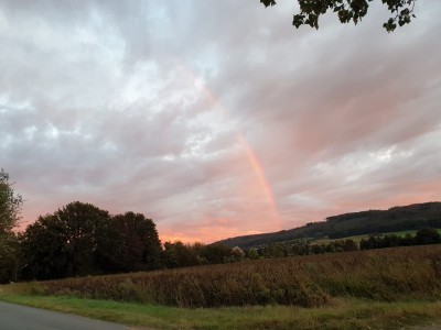 Bild 2: (umfassendes) Fragment eines roten Regenbogens