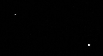 Saturn und Jupiter mit f 300 - und Saturn zeigt deutlich seine Ringe!