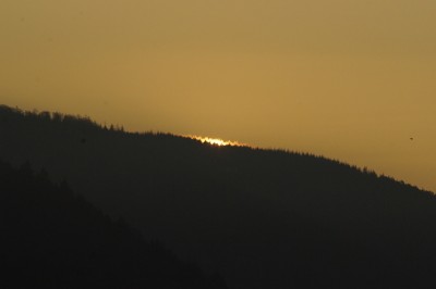 Vorwärtsstreuung bei &quot;Sonnenaufgang&quot;