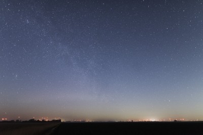 21:39 UTC erste schwache rötliche Färbung