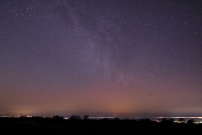 Beginn 21:05:12 UTC, fotogr. PL über Nebel