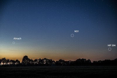 Wardenburg, 23:36 Uhr MESZ, 70 mm, f/4.0, ISO 800, 20 sek