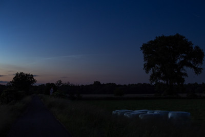 12.06.2021, 23:11 MESZ: Vielfach beschriebene und dokumentierte NLC-Bandstruktur, an meinem Standort in NNO