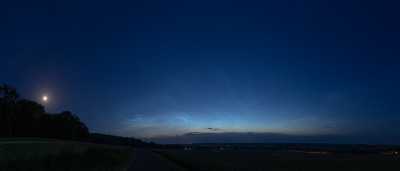 23:21 MESZ - Panorama von SW bis NNO