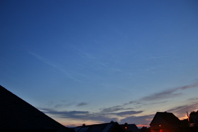 20.02UTC Terassensichtung in Richtung Westen