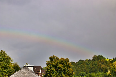 Sekundärer Regenbogen um 15.50 Uhr