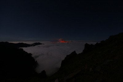 Vom Mirador de los Andenes, nahe des Observatoriums, am 20.9.