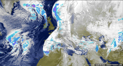 Wolkenfronten am 17. März 6 Uhr <br />(Q: meteoblue.com)