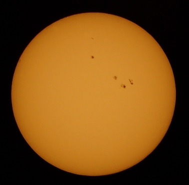 16:22 UT, Sony Alpha 7S an Pentacon 4/300 mm @ f11 + Glassonnenfilter (fotografisch)