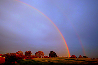 ...doppelter Regenbogen...