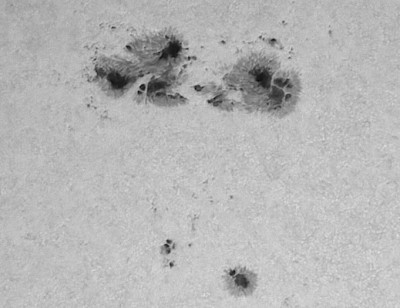 Sonnenfleck(en) rund um AR 3014 / 3015, 18.05.2022