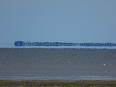 Geisterzug über dem Wattenmeer.<br />Aufgenommen am 31.05.2022, 18:06 MESZ, auf der Nordseite von Föhr (nahe Andelhof)