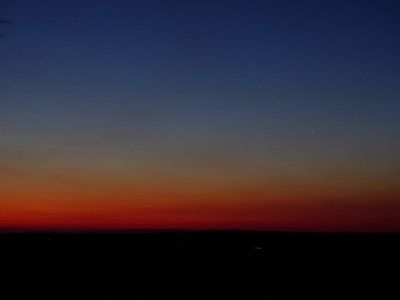 Venus im ersten Morgenrot <br />(Oberursel-Oberstedten, 05.07.22, 04:22 MESZ)
