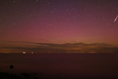 08-08-22; 02:10 UTC Perseid mit Polarlicht