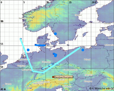 Beobachtungsort = München