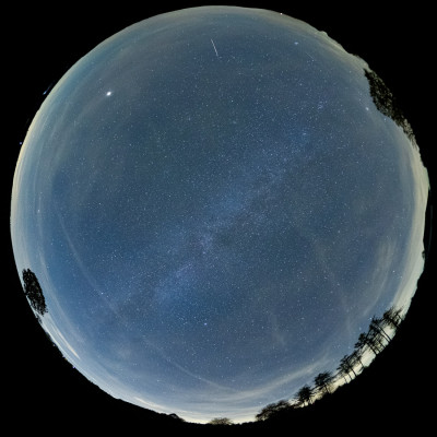 Fischauge an apsc,  15 sec. Belichtungszeit