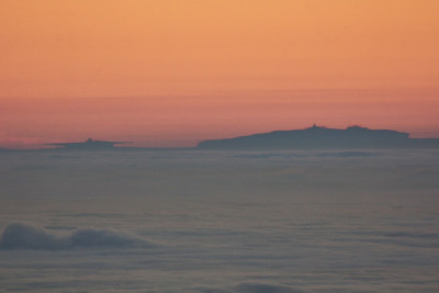 Hier ist die Reifträgerbaude in 186km Entfernung! eindeutig erkennbar