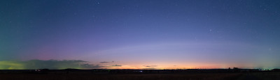Panorama mit 35 mm von 02:08:54 in der Nähe von Talkau, Schleswig-Holstein.