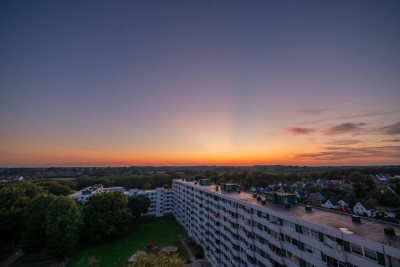 Purpurlicht mit Schattenstrahlen, 15.09.23, Kiel