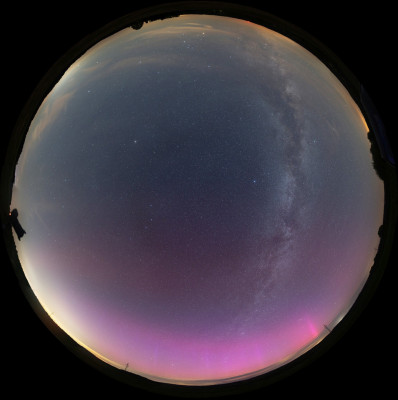 Allsky-Panorama aus 19 Fotos mit 24 mm von 02:28 MESZ