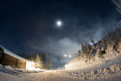22° Ring am Mond ohne sichtbarem Eisnebel