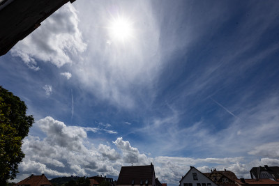 Uhrzeit: 13:46 Uhr, Sonnenstand nur wenig verändert